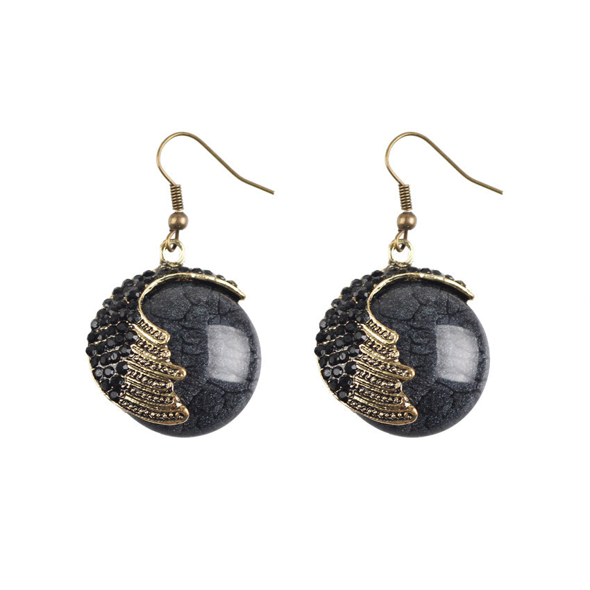 Wholesale Vintage Peacock Alloy Earrings